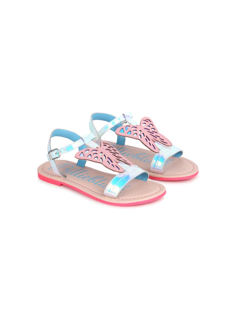 Billieblush Schillernde Sandalen mit Schmetterling - Blau von Billieblush