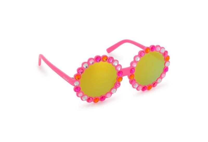 Billieblush Sonnenbrille BILLIEBLUSH Kinder pinke Sonnenbrille mit Strasssteinen und Täschchen von Billieblush