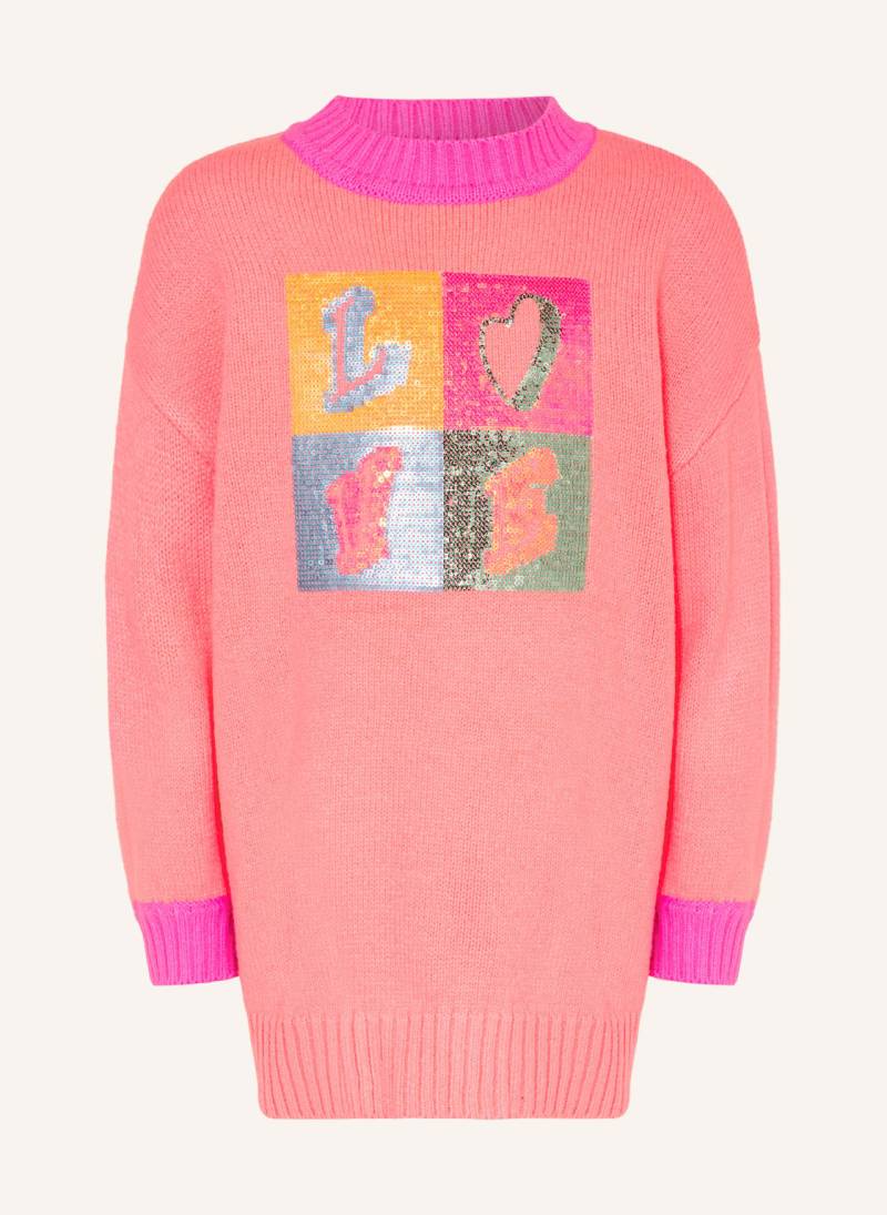 Billieblush Strickkleid Mit Pailletten rot von Billieblush