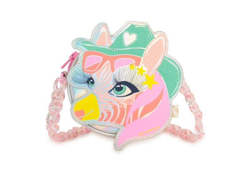 Billieblush Umhängetasche BILLIEBLUSH kleine Handtasche Zebra-Motiv mit Glitzer & Neon von Billieblush