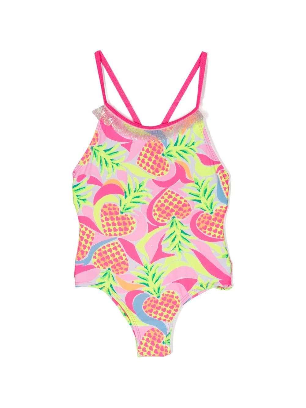 Billieblush Badeanzug mit Ananas-Print - Rosa von Billieblush