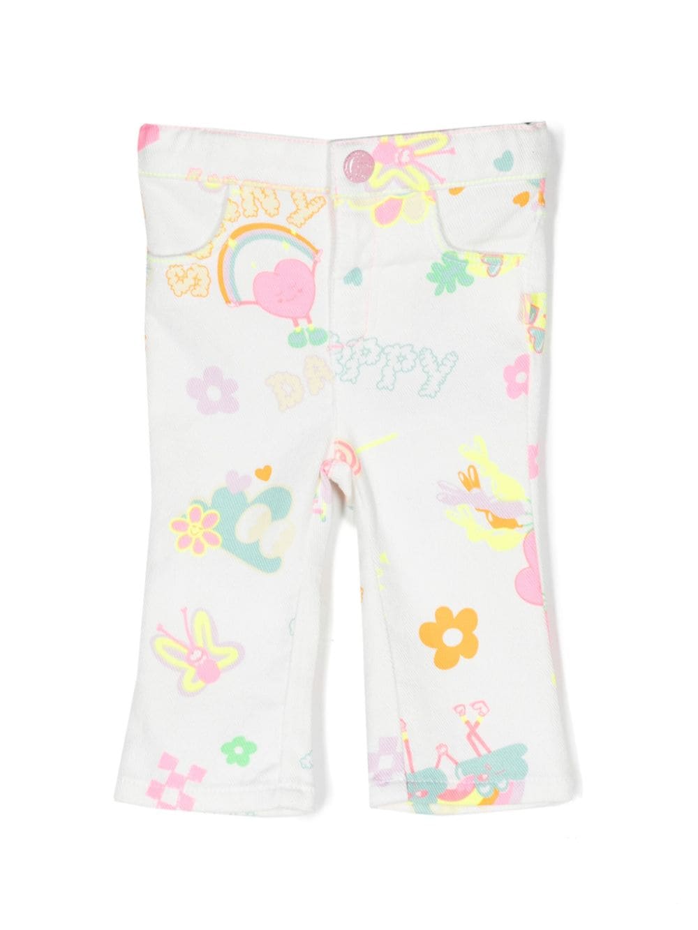 Billieblush Hose mit Illustrations-Print - Weiß von Billieblush