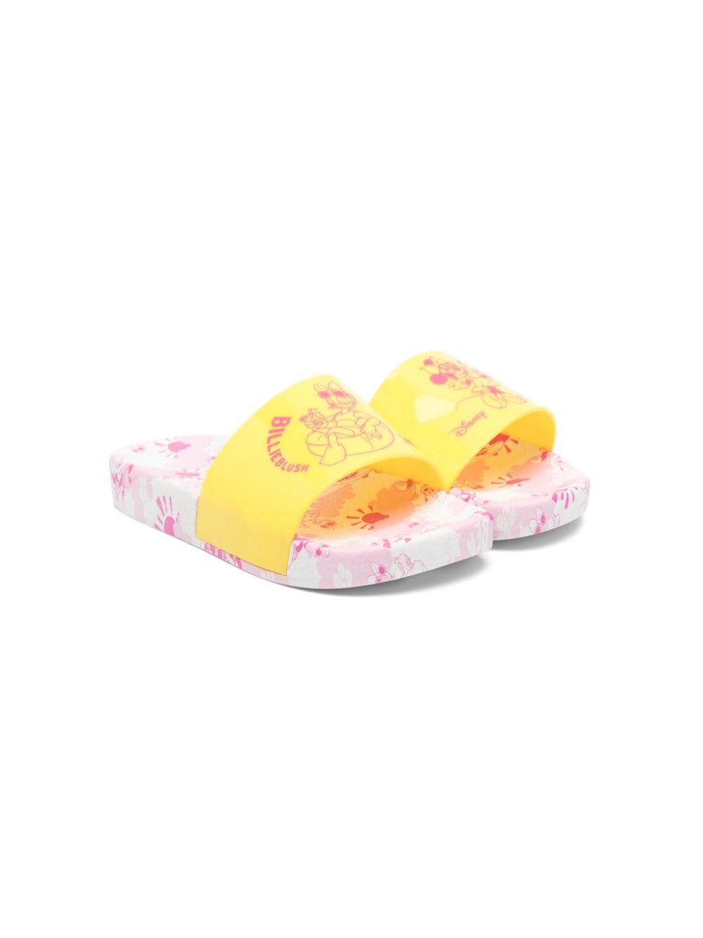 Billieblush x Disney Slipper mit grafischem Print - Gelb von Billieblush