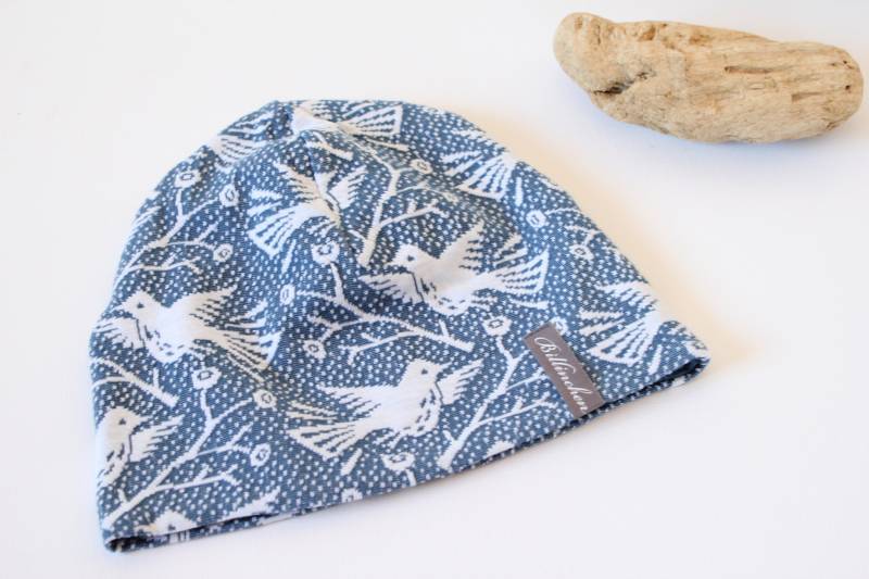 Jerseymütze, Beanie/Baby Und Kindermütze "Live in Peace" Friedenstaube Mit Zweig 2 Farben von Billinchen