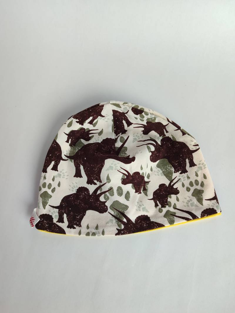 Jerseymütze, Kindermütze , Kinderbeanie " Dino" von Billinchen