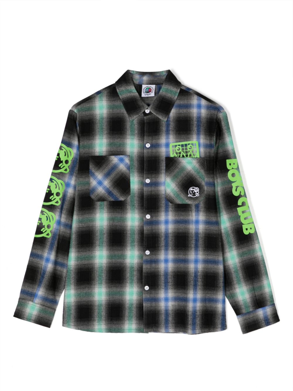 Billionaire Boys Club Kids Kariertes Hemd - Schwarz von Billionaire Boys Club Kids