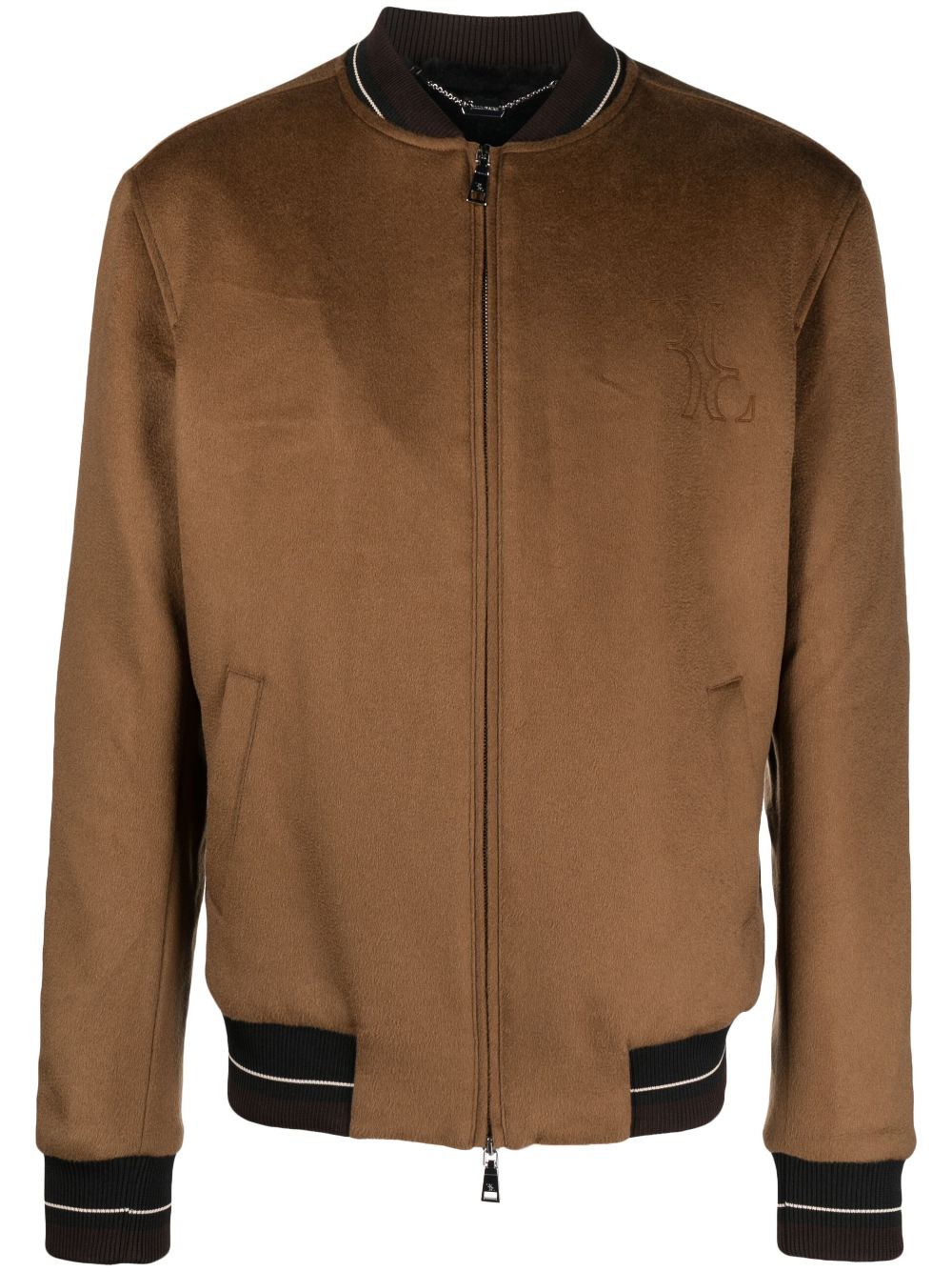 Billionaire Bestickte Bomberjacke aus Kaschmir - Nude von Billionaire