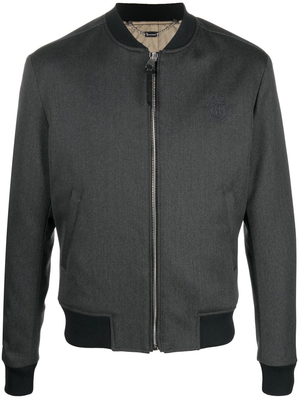 Billionaire Bomberjacke mit Wappen - Grau von Billionaire