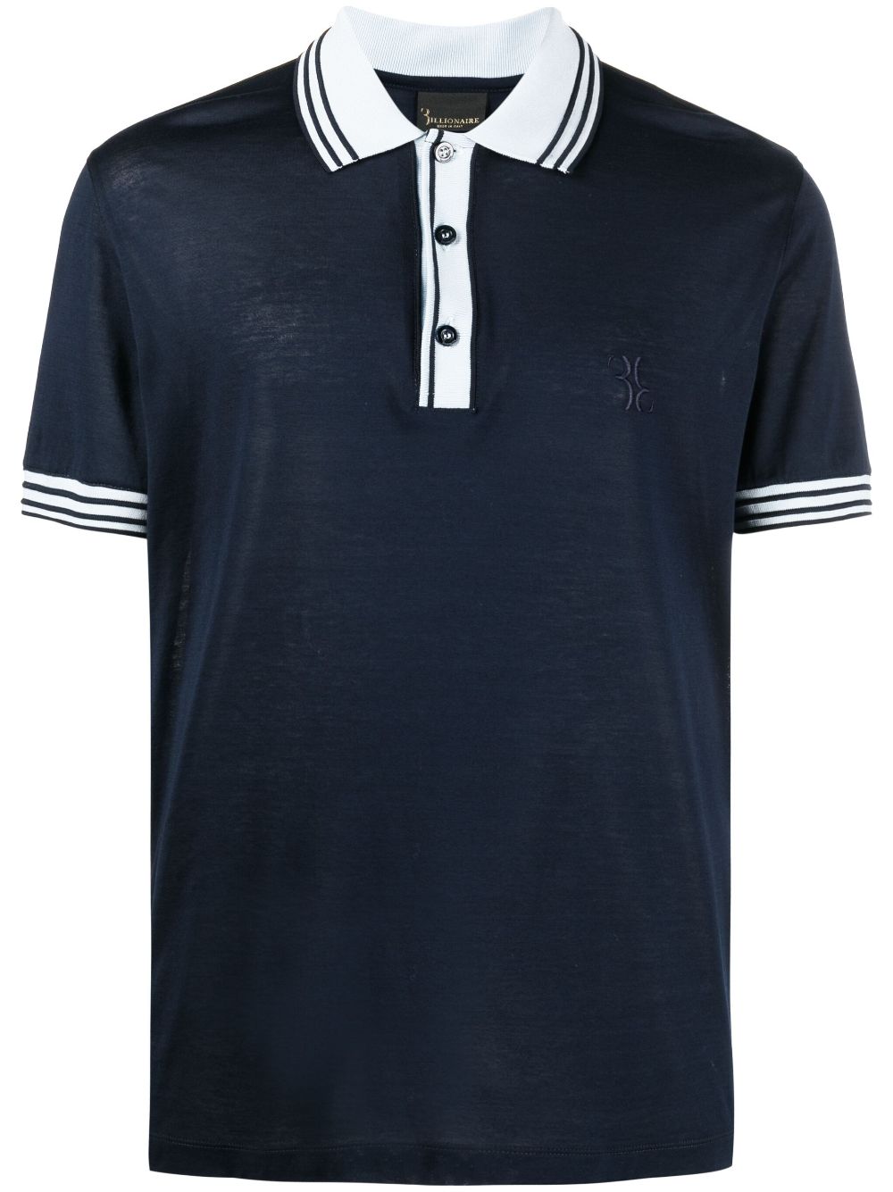 Billionaire Poloshirt mit Logo - Blau von Billionaire