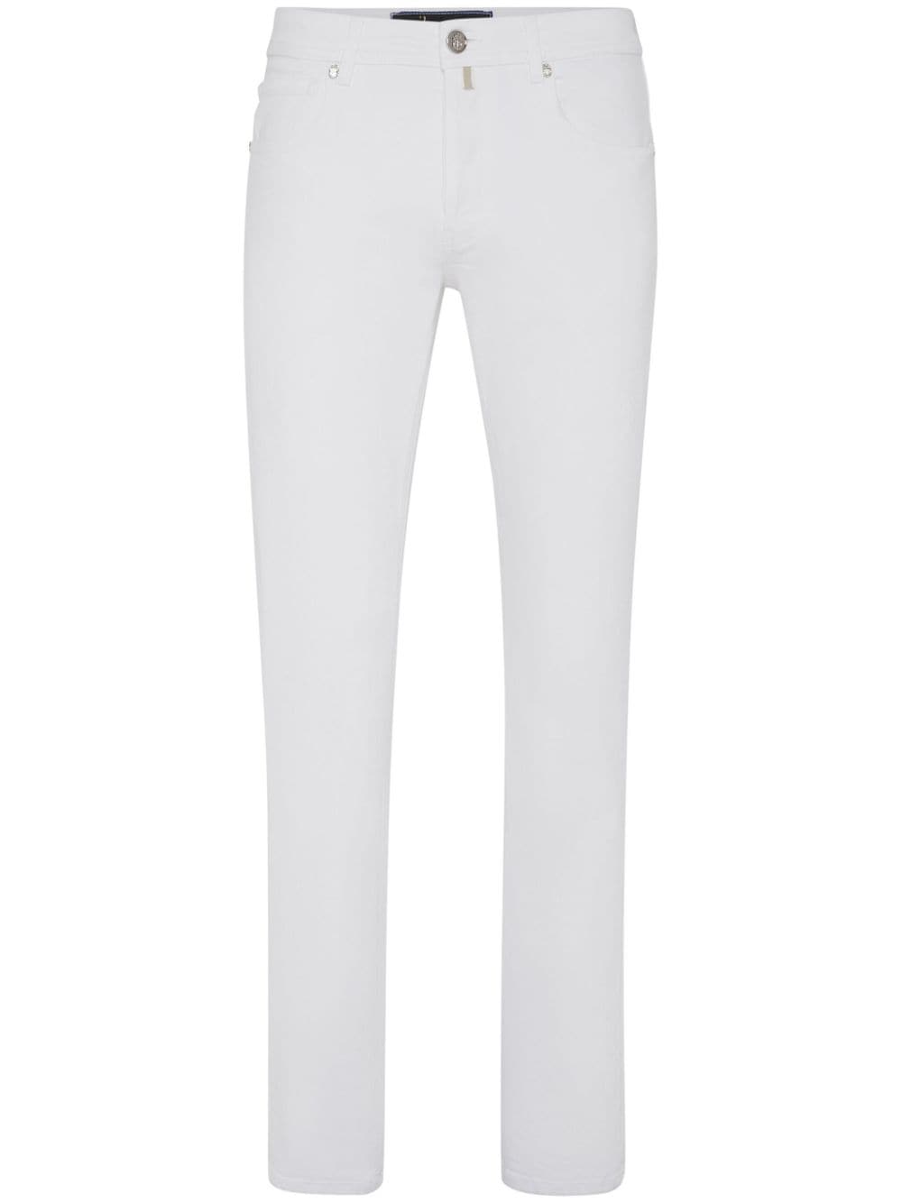 Billionaire Straight-Leg-Jeans mit Stickerei - Weiß von Billionaire