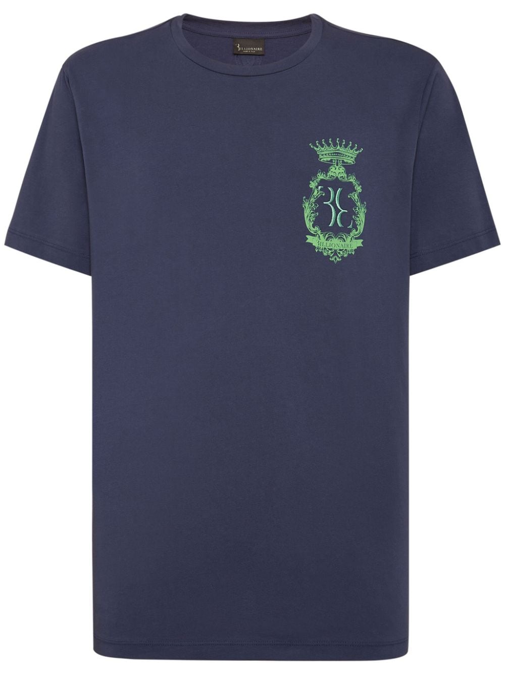 Billionaire T-Shirt mit Logo-Print - Blau von Billionaire