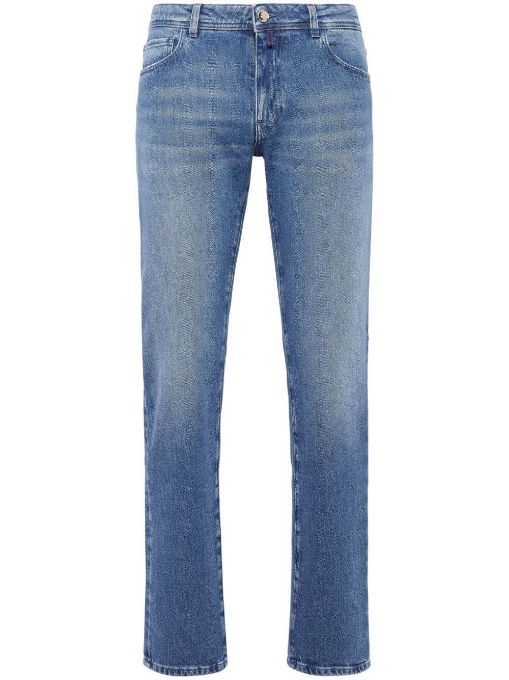 Billionaire Tief sitzende Straight-Leg-Jeans - Blau von Billionaire