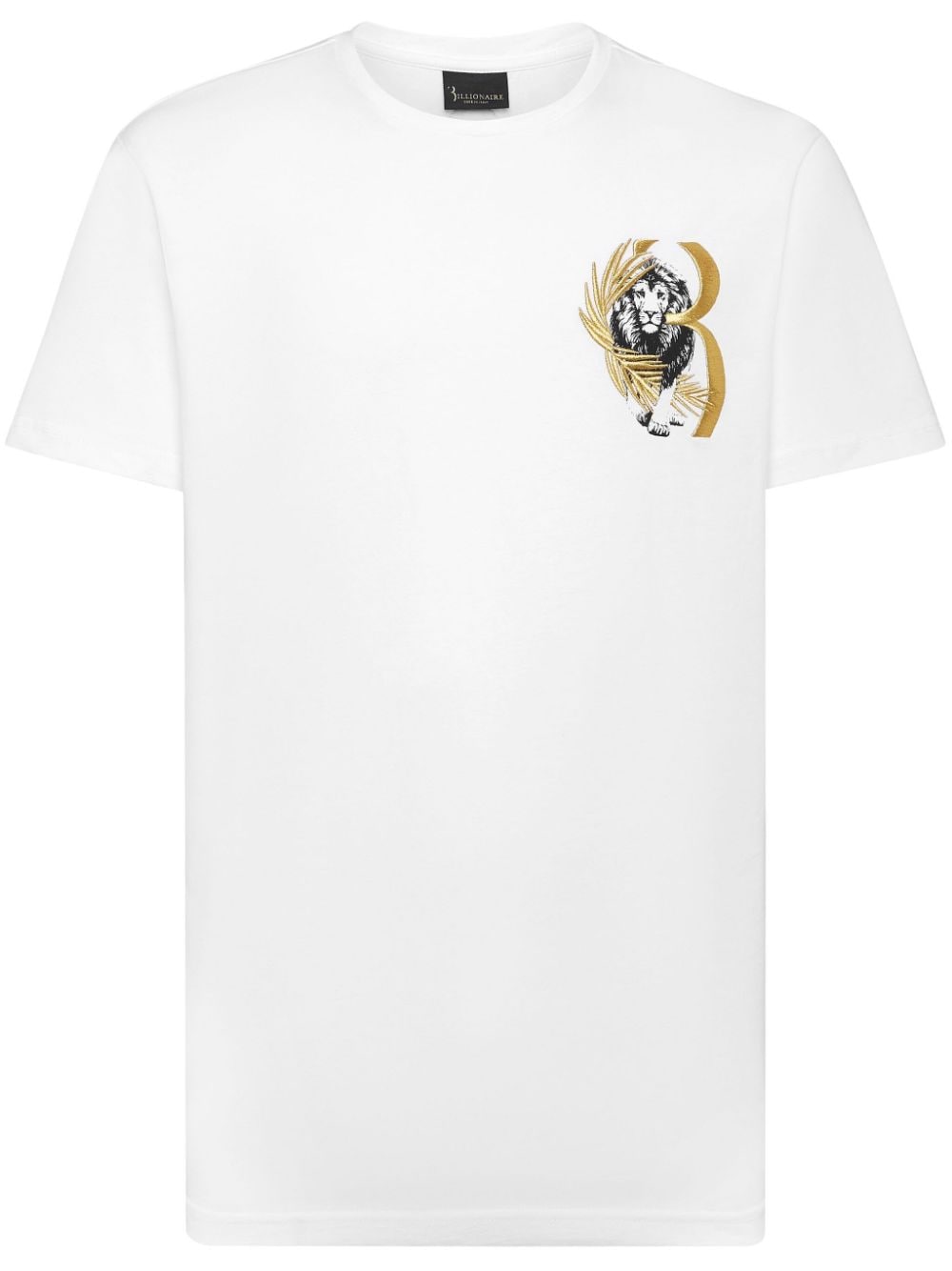 Billionaire T-Shirt mit Logo-Stickerei - Weiß von Billionaire