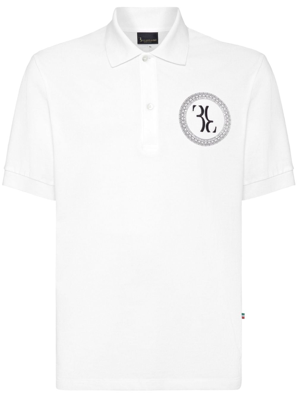 Billionaire Poloshirt mit Logo-Stickerei - Weiß von Billionaire