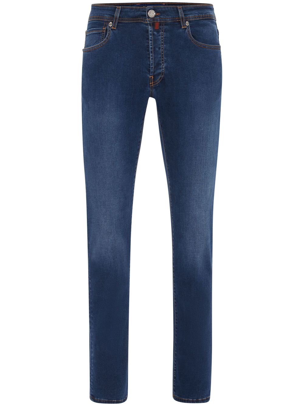 Billionaire Straight-Leg-Jeans mit Stickerei - Blau von Billionaire