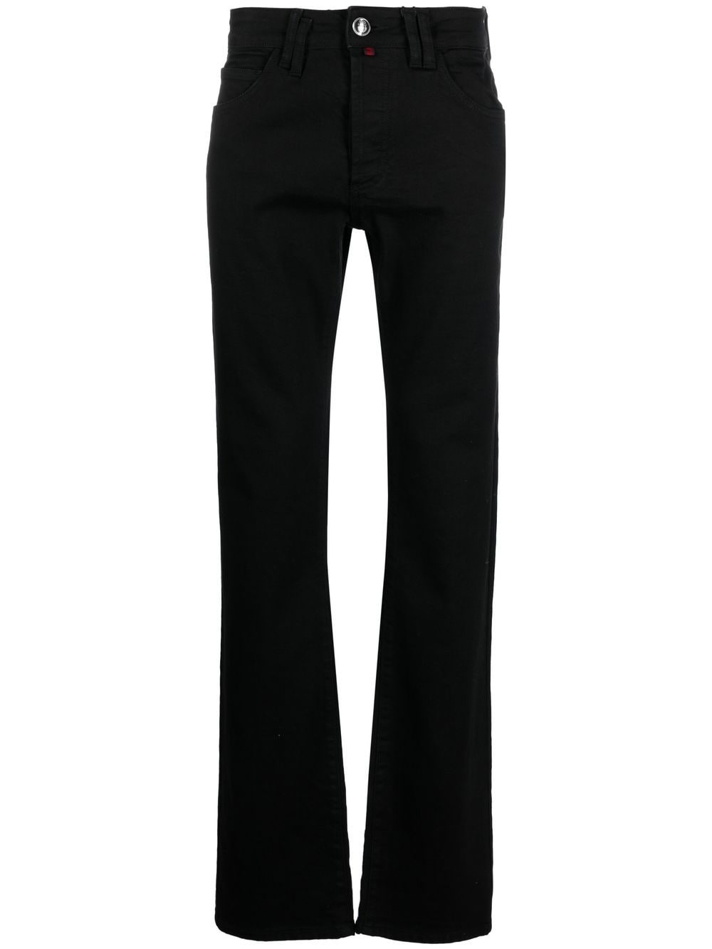 Billionaire Straight-Leg-Jeans mit Logo - Schwarz von Billionaire