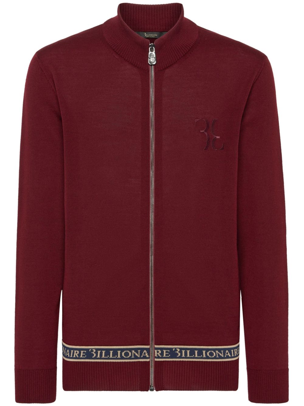 Billionaire Pullover mit Reißverschluss - Rot von Billionaire