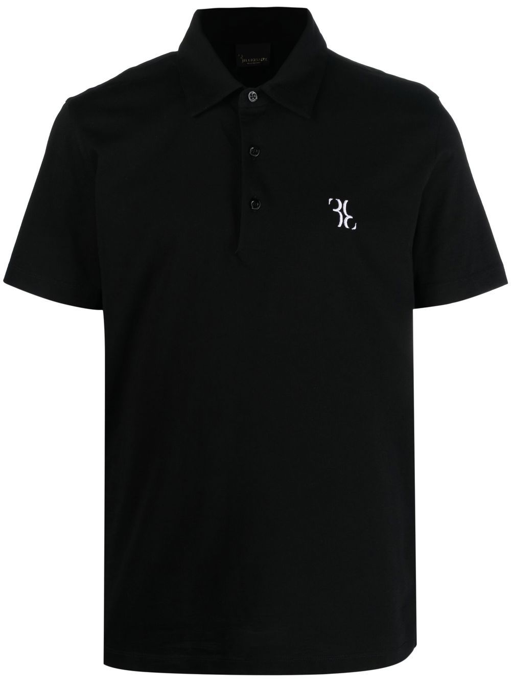 Billionaire Poloshirt mit Logo-Print - Schwarz von Billionaire