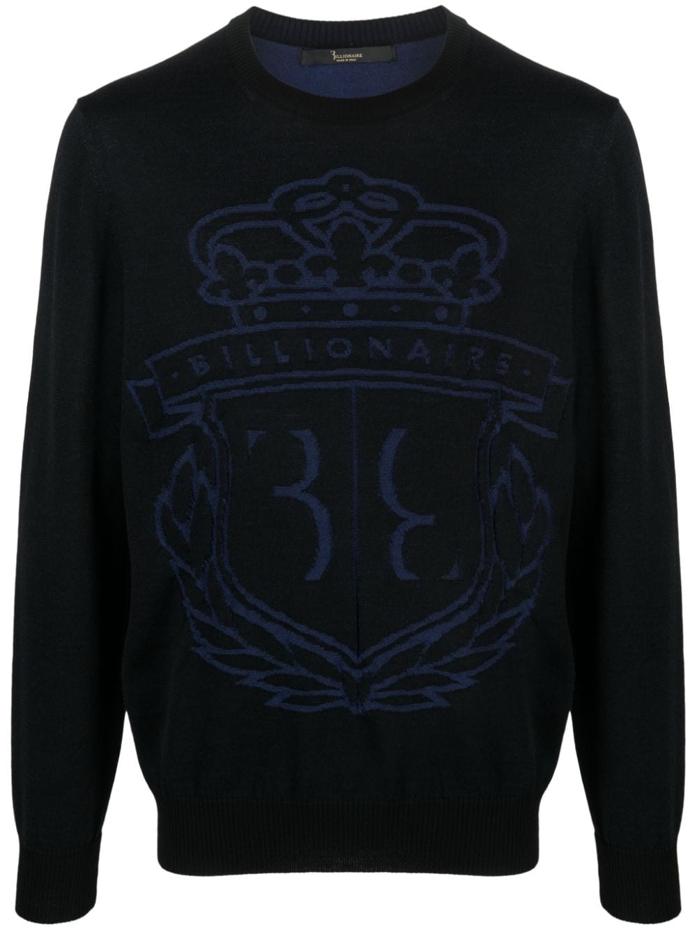 Billionaire Pullover mit Logo-Print - Schwarz von Billionaire