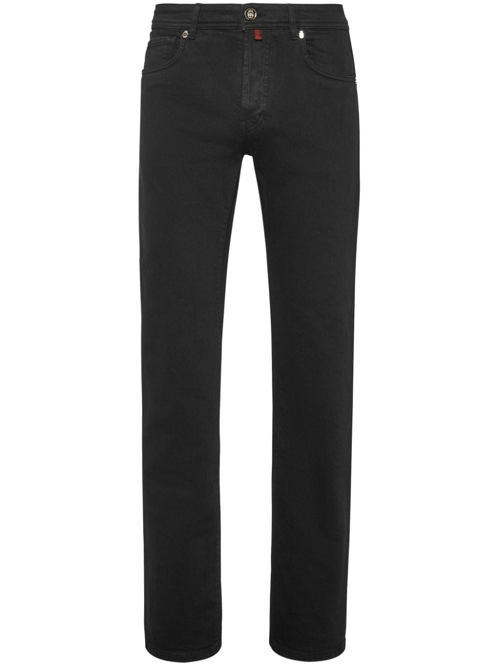 Billionaire Tief sitzende Straight-Leg-Jeans - Schwarz von Billionaire