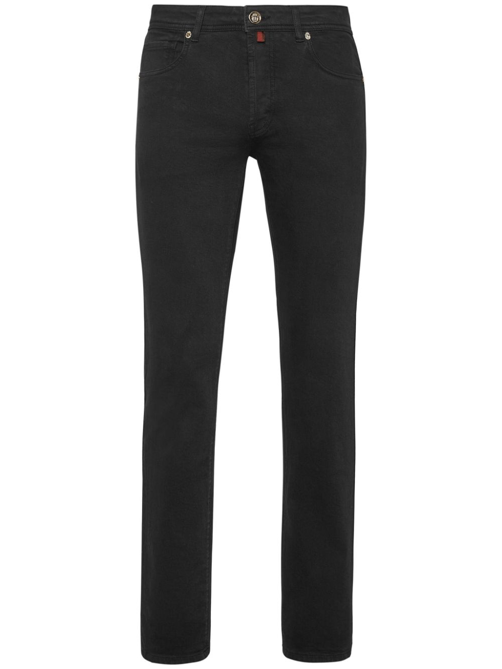 Billionaire Tief sitzende Straight-Leg-Jeans - Schwarz von Billionaire