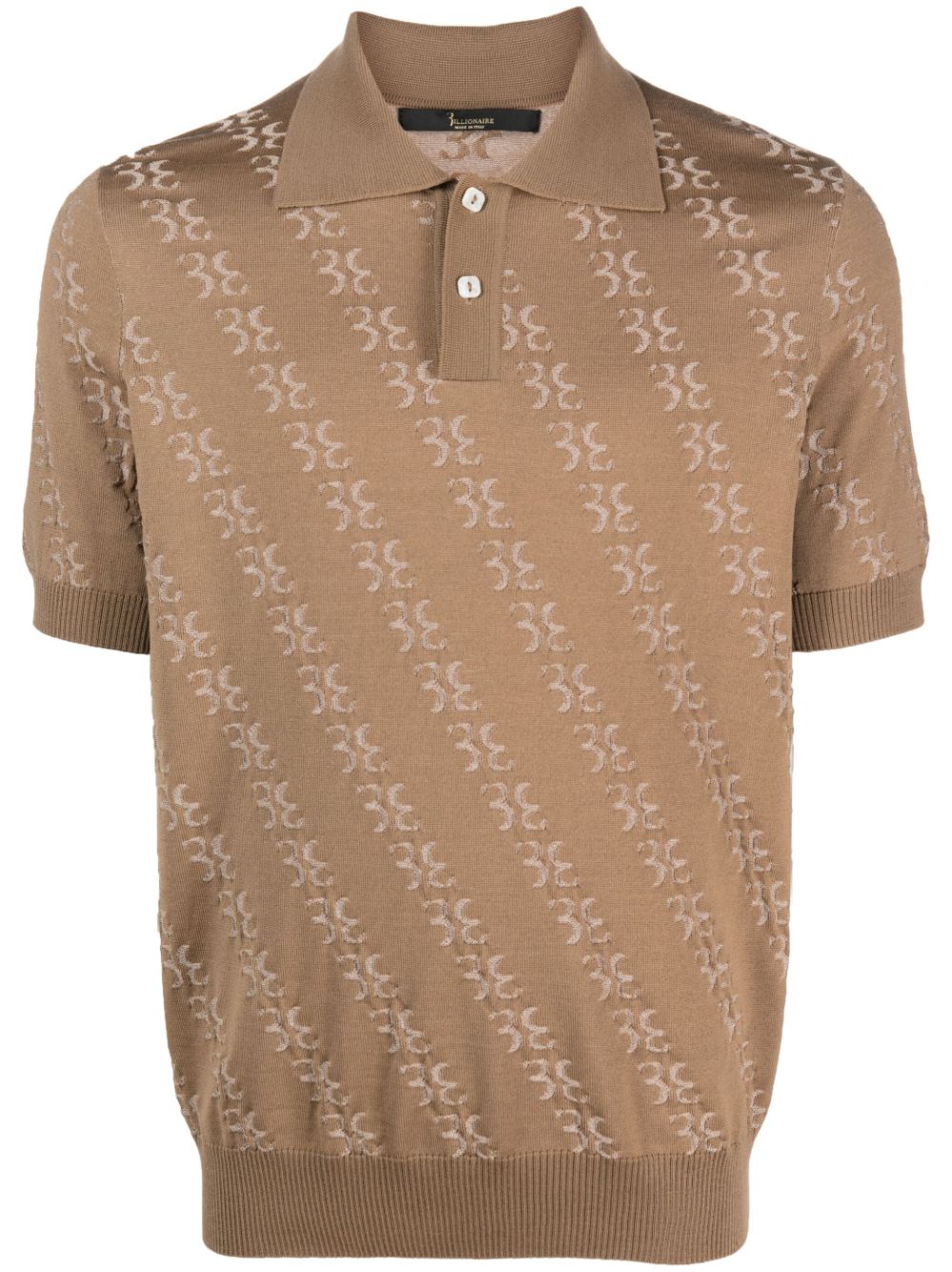 Billionaire Gestricktes Poloshirt - Nude von Billionaire