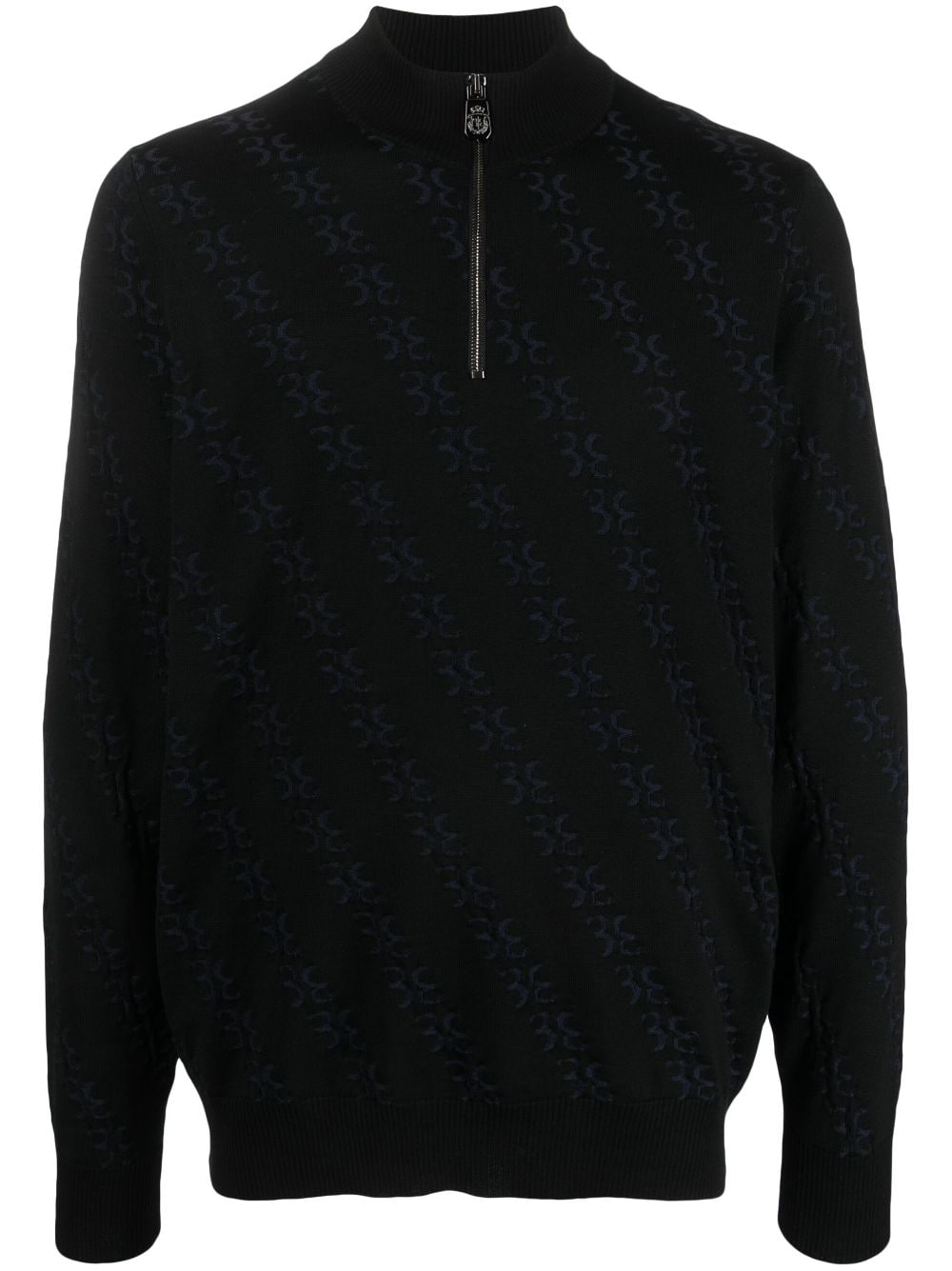 Billionaire Pullover aus Monogramm-Jacquard - Schwarz von Billionaire