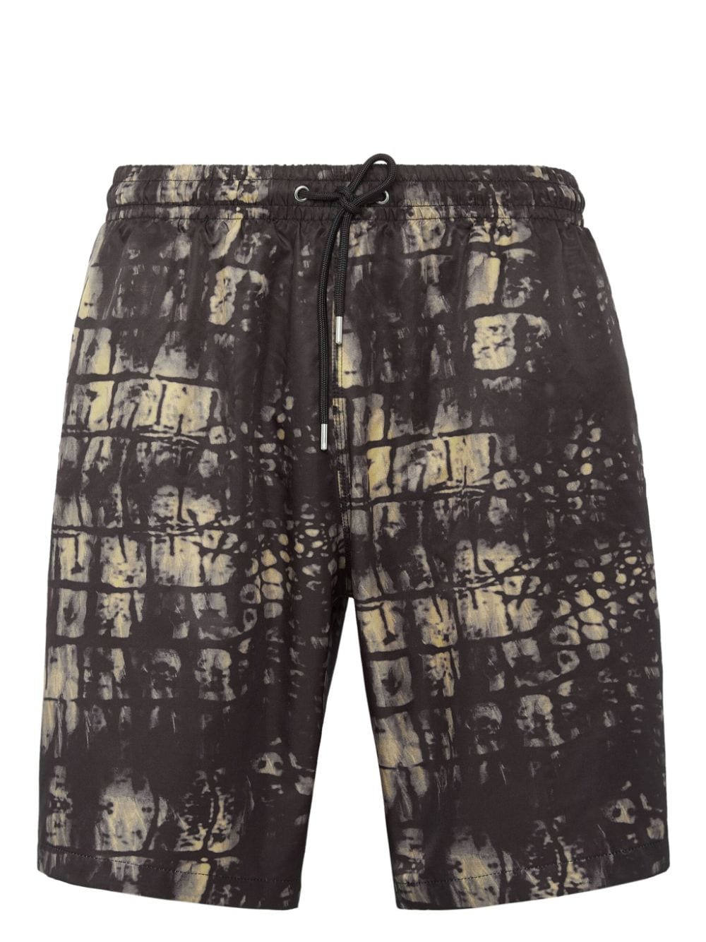 Billionaire Badeshorts mit Schuppen-Print - Schwarz von Billionaire