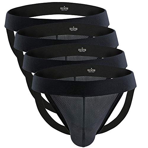 Billtop Herren Jockstrap Mesh Pouch Athletic Supporters Unterwäsche für Herren von Billtop