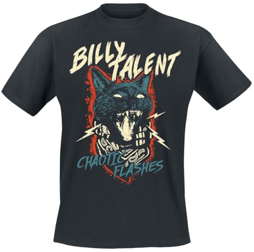 Billy Talent Chaotic Flashes Männer T-Shirt schwarz M 100% Baumwolle Band-Merch, Bands von Billy Talent
