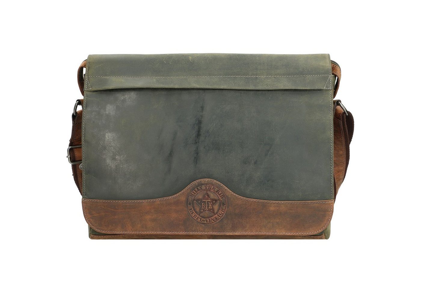 Billy The Kid Messenger Bag Hunter, Leder von Billy The Kid