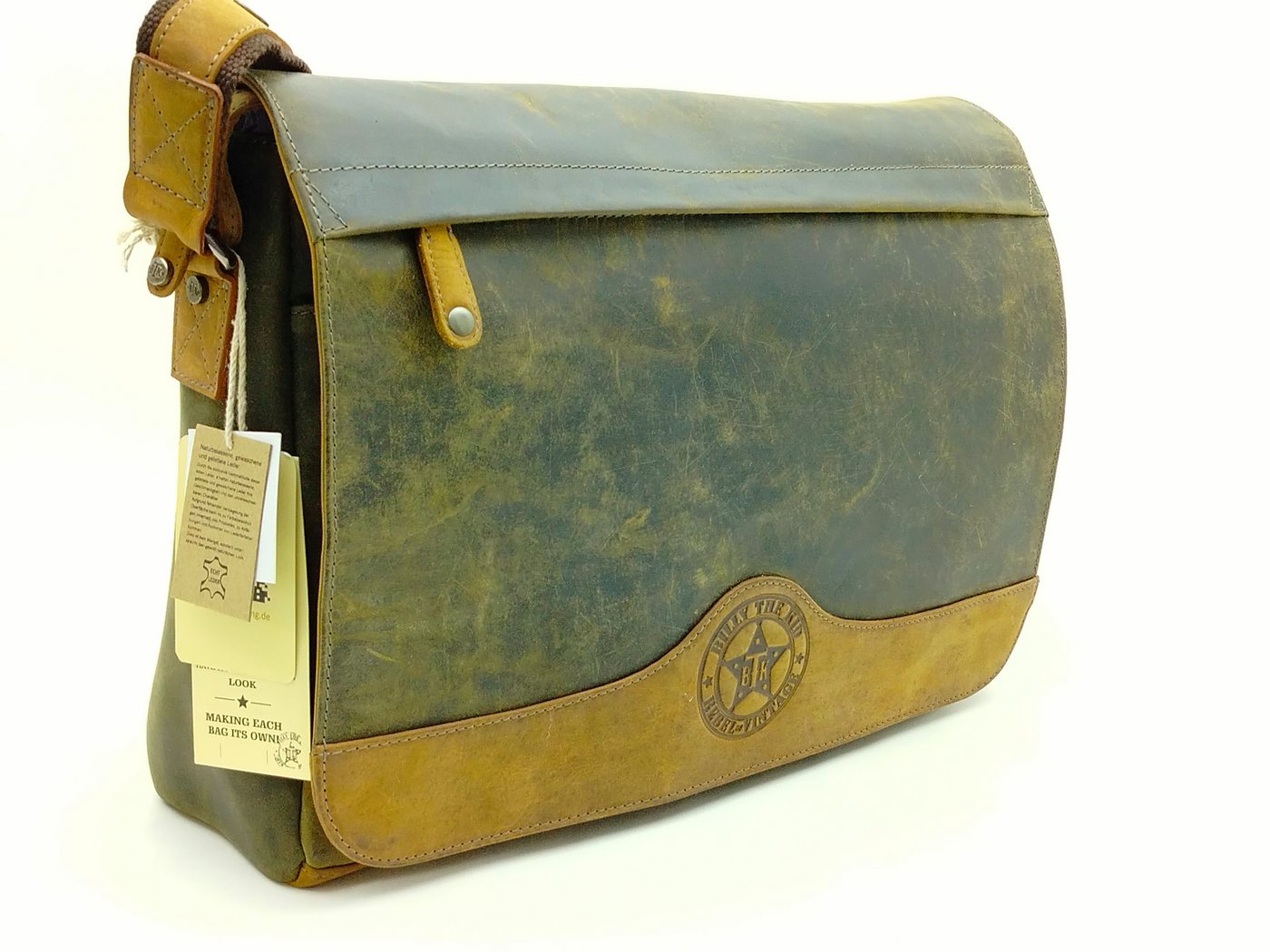 Billy The Kid Umhängetasche Billy the Kid BTK-Hunter A4 Messenger khaki/brown von Billy The Kid