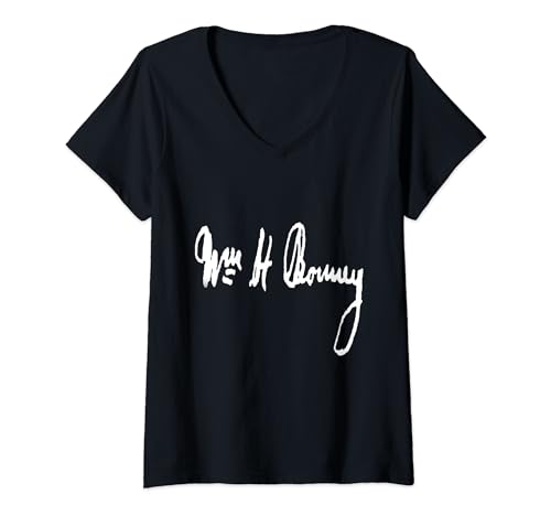 Damen Wm. H. Bonney Billy the Kid Original Signature T-Shirt mit V-Ausschnitt Damen Wm. H. Bonney Billy the Kid Original Signature T-Shirt mit V-Ausschnitt von Billy the Kid Apparel