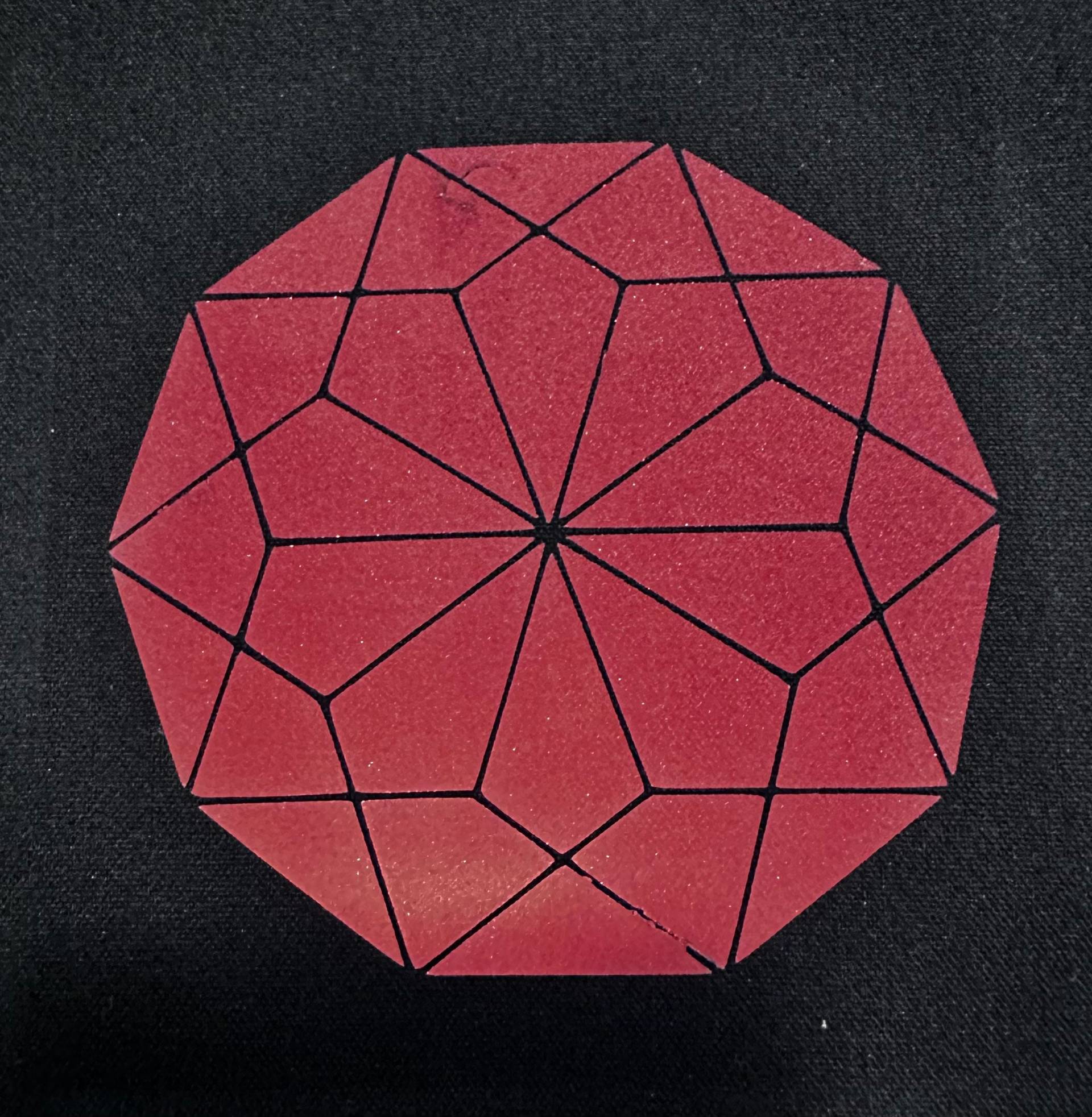 Geometric Gem - Reflektierendes Bügelbild Für Kleidung Und Accessoires von BillyBeSeen