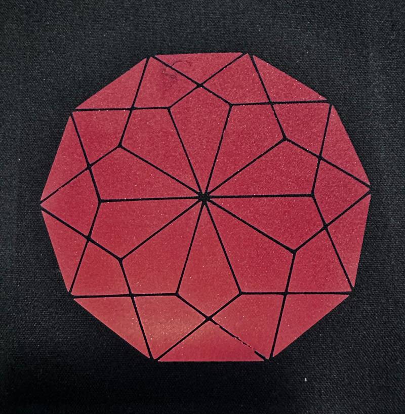 Geometric Gem - Reflektierendes Bügelbild Für Kleidung Und Accessoires von BillyBeSeen