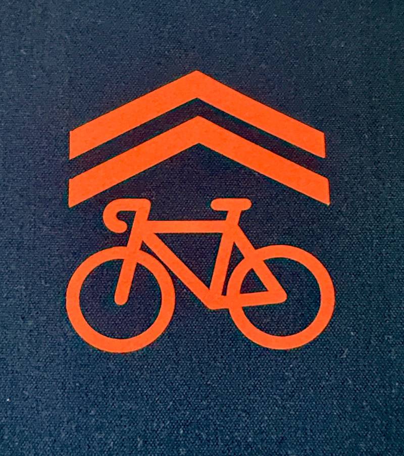 Sharrow Reflektierende Fahrrad Aufnäher Biker Symbol Zum Aufbügeln Hochsichtbarer Reflektierender Aufkleber Für Shirts, Jacken & Taschen von BillyBeSeen