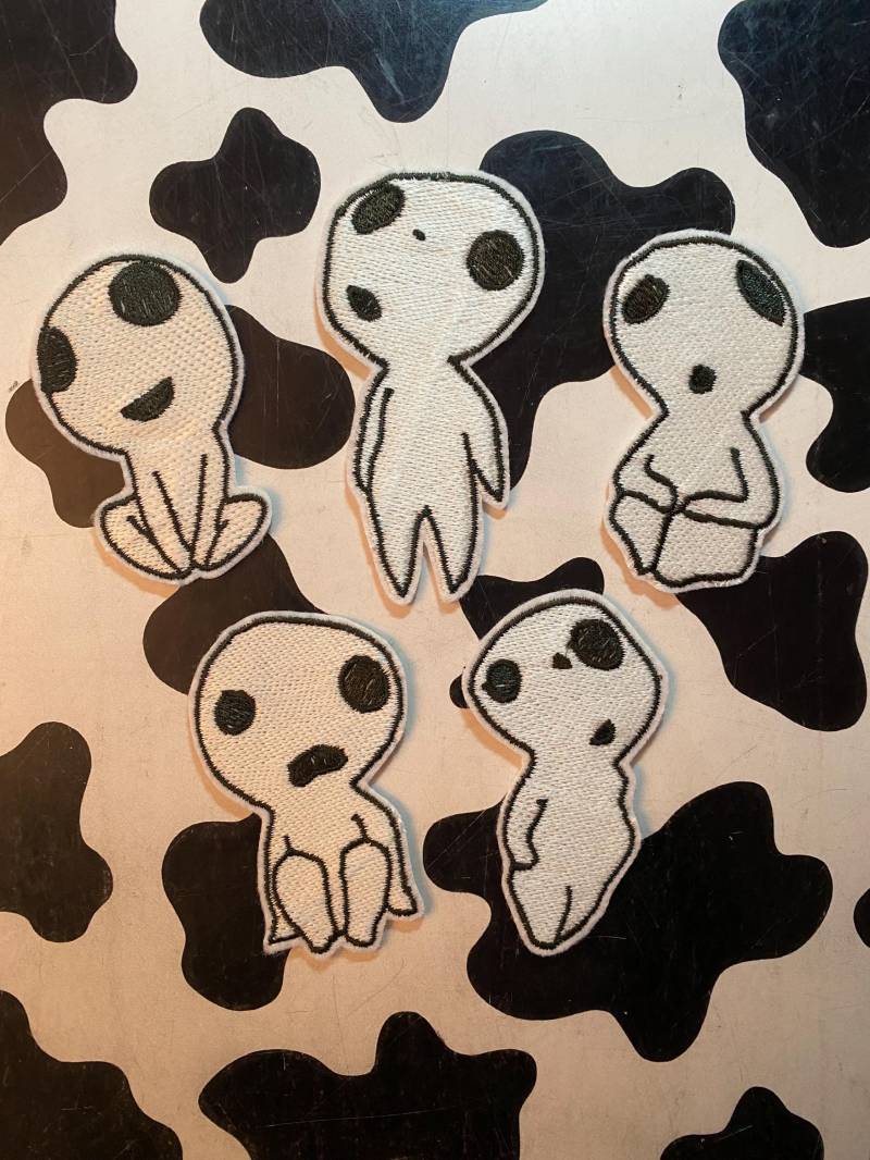 Patches „Waldgeister"/„Kodama". Glow in The Dark Aus Prinzessin Mononoke. Ideal Für Alle Anime-Fans von BillyFreakxX
