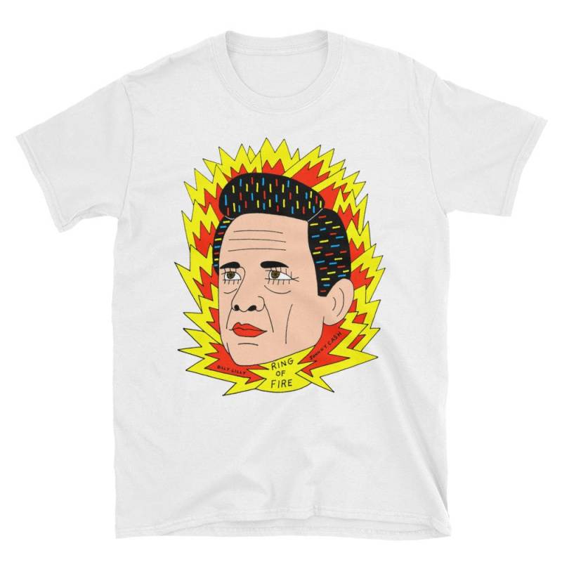 Billy Lilly Johnny Cash Ring Of Fire Kurzärmeliges Unisex T-Shirt Billy Lilly Johnny Cash Ring Of Fire Kurzärmeliges Unisex T-Shirt von BillyLillyUniverse