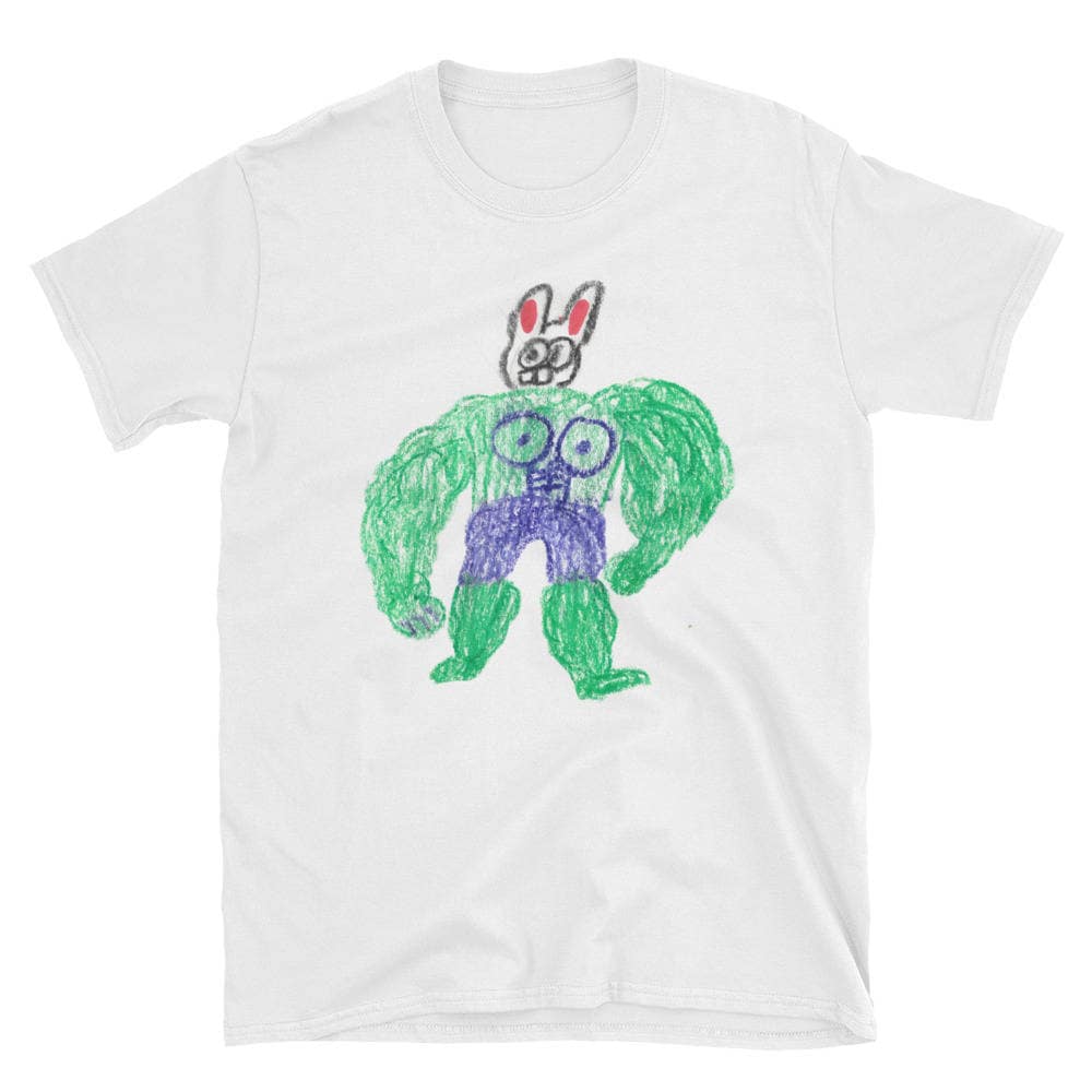 Hase Hulk Kurzarm Unisex T-Shirt Hase Hulk Kurzarm Unisex T-Shirt von BillyLillyUniverse