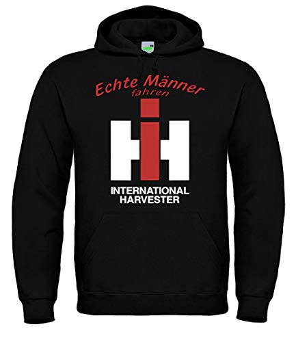 Bimaxx Hoodie Echte Männer Fahren IHC Harvester | schwarz | Größe 3XL von Bimaxx