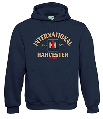 Bimaxx Hoodie | International Harvester Red Power IHC | Navyblau | Größe XL von Bimaxx