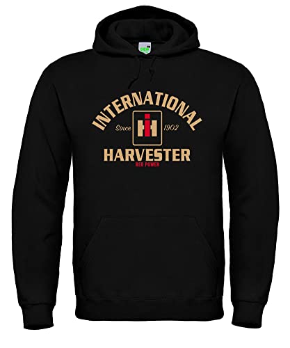 Bimaxx Hoodie | International Harvester Red Power IHC | Schwarz | Größe M von Bimaxx