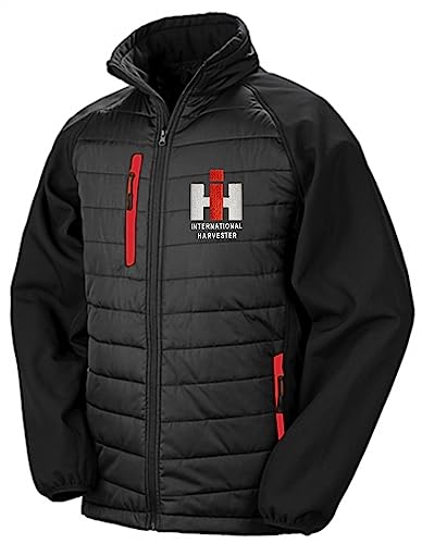 Bimaxx Softshell-Jacke Stickmotiv IHC International Harvester 100% Polyester | Schwarz | Größe 3XL von Bimaxx