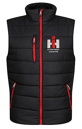 Bimaxx Softshell-Weste Stickmotiv IHC International Harvester Thermal Bodywarmer | Schwarz | Größe M von Bimaxx