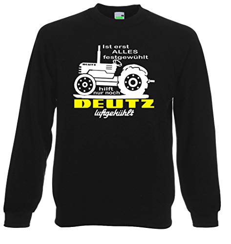 Bimaxx Sweatshirt | Ist erst Alles festgewühlt, hilft nur noch Deutz-Luftgekühlt | schwarz | Größe XXL von Bimaxx