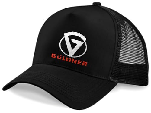 Bimaxx Trucker-Cap (Kappe mit Netzteil) Oldtimer Mütze Gesticktes Güldner Logo Herren Einheitsgröße Plastik-Klipp-Verschluss | Größe: Einheitsgröße | Farbe: Schwarz von Bimaxx