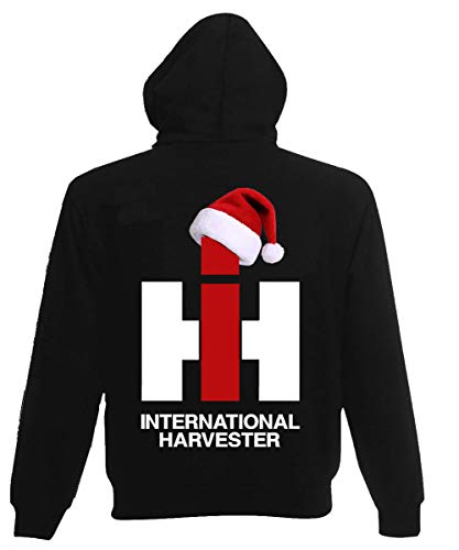 Bimaxx Weihnachts Hoodie IHC mit Zipfelmütze Herren-Sweatshirt Langarm Kordelzug | Größe M von Bimaxx