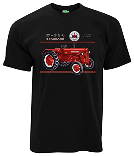 IHC Mc Cormick D 324 T-Shirt Brustdruck Herren Kurzarm Rundkragen | Schwarz | Größe L von Bimaxx