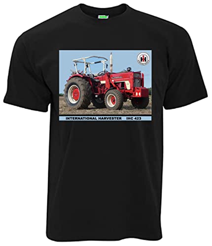 International Harvester IHC 423 Abbildung Oldtimer T-Shirt | Herren, Kurzarm, Rundhals, Brustdruck | Schwarz | Größe L International Harvester IHC 423 Abbildung Oldtimer T-Shirt | Herren, Kurzarm, Rundhals, Brustdruck | Schwarz | Größe L von Bimaxx