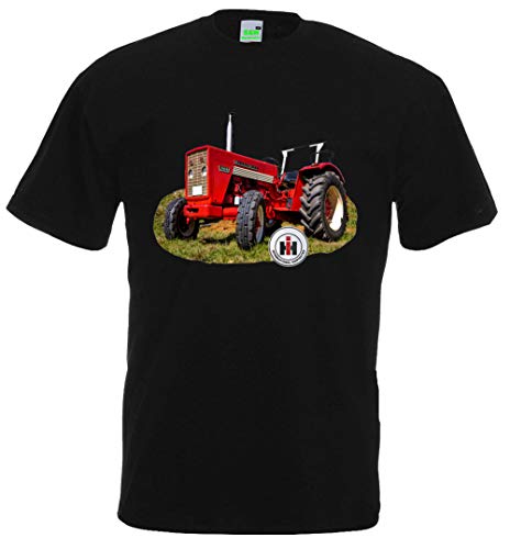 IHC McCormick 523 Oldtimer T-Shirt Herren Kurzarm Rundhals | Schwarz | Größe S von Bimaxx